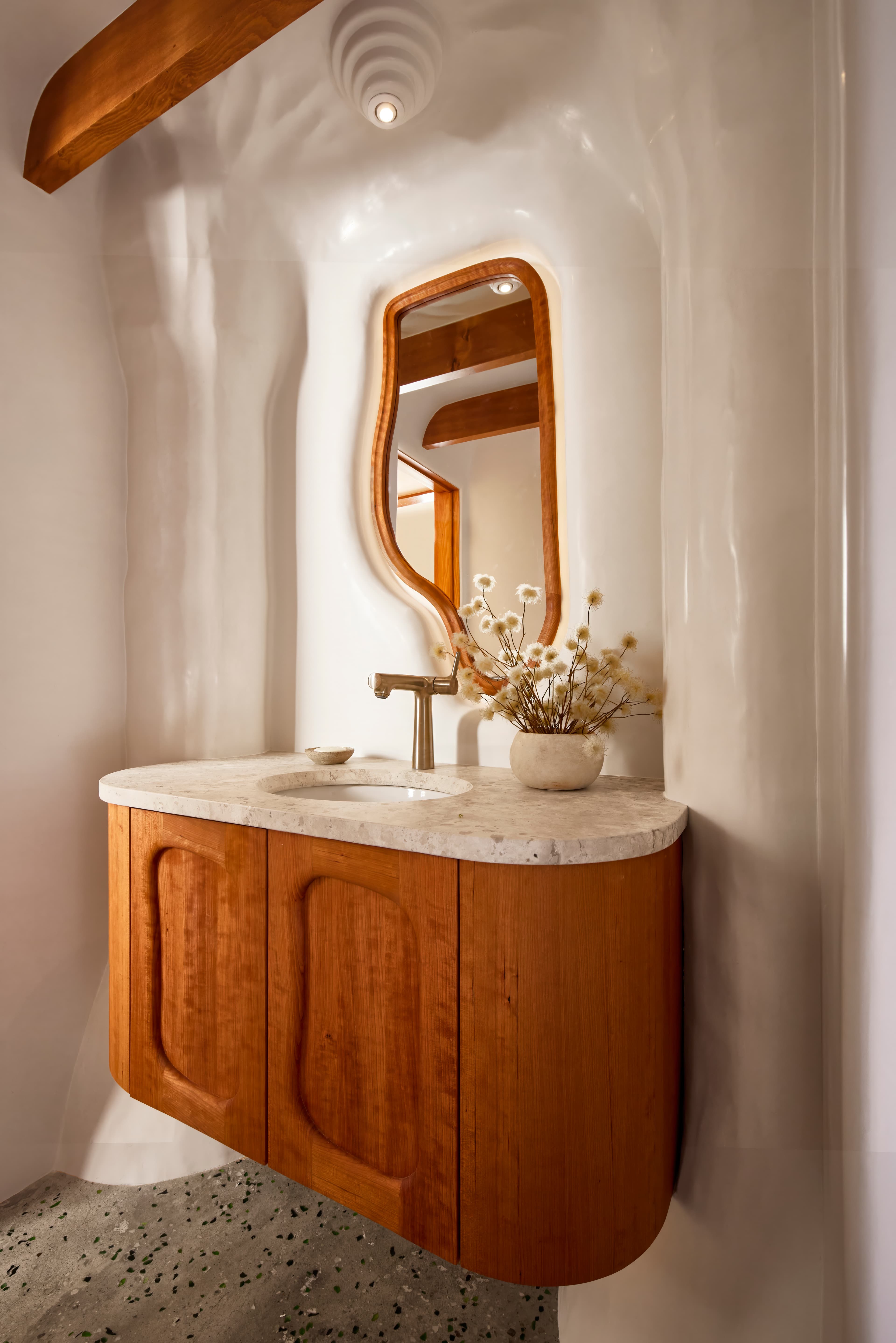 Gaudi inspired powder room